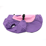 Doggie Raincoat Body Wrap - Pink and Lavender