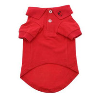 Solid Red Dog Polo